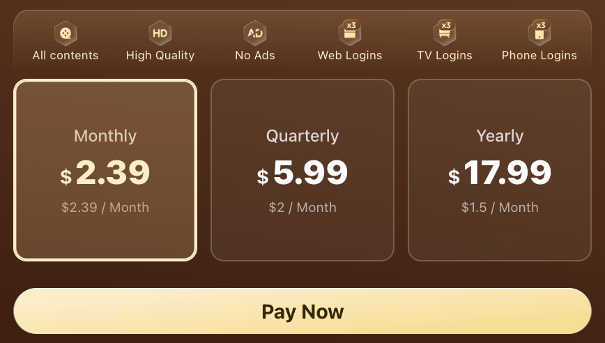 MovieBox Pro user interface